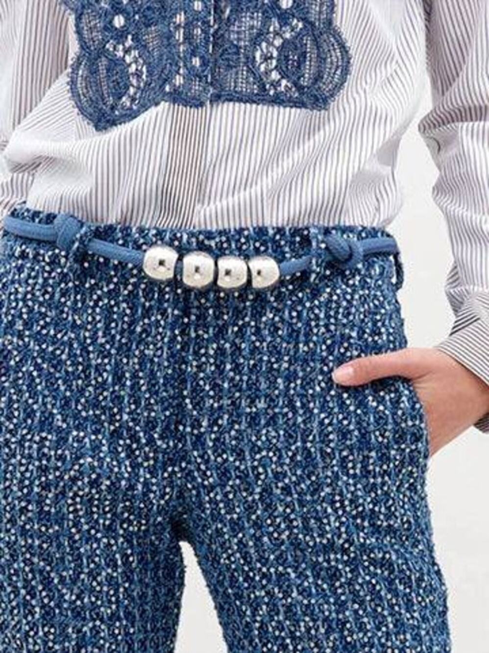 Silvia Tcherassi Sam Cord Belt in Indigo M